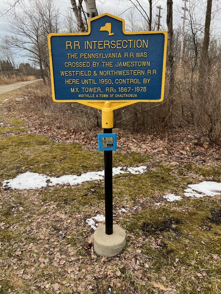 railroad intersection sign