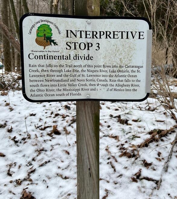 continental divide sign